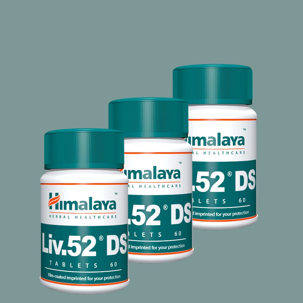 Dupla erősségű májvédő gyógynövény komplex, Himalaya LIV.52 DS, 3 x 60 tabletta