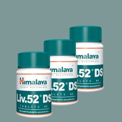 Dupla erősségű májvédő gyógynövény komplex, Himalaya LIV.52 DS, 3 x 60 tabletta