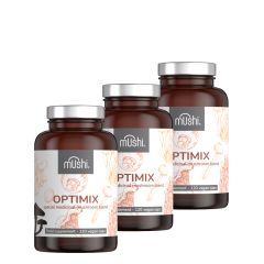 Speciális gyógygomba-keverék, Mushi OptiMix, 3 x 120 kapszula