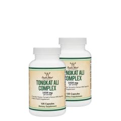 Természetes tesztoszteron növelő, Double Wood Supplements Tongkat Ali Extract, 2 x 120 kapszula
