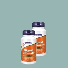 Teljes spektrumú enzim formula, Now Digest Ultimate, 2 x 60 kapszula
