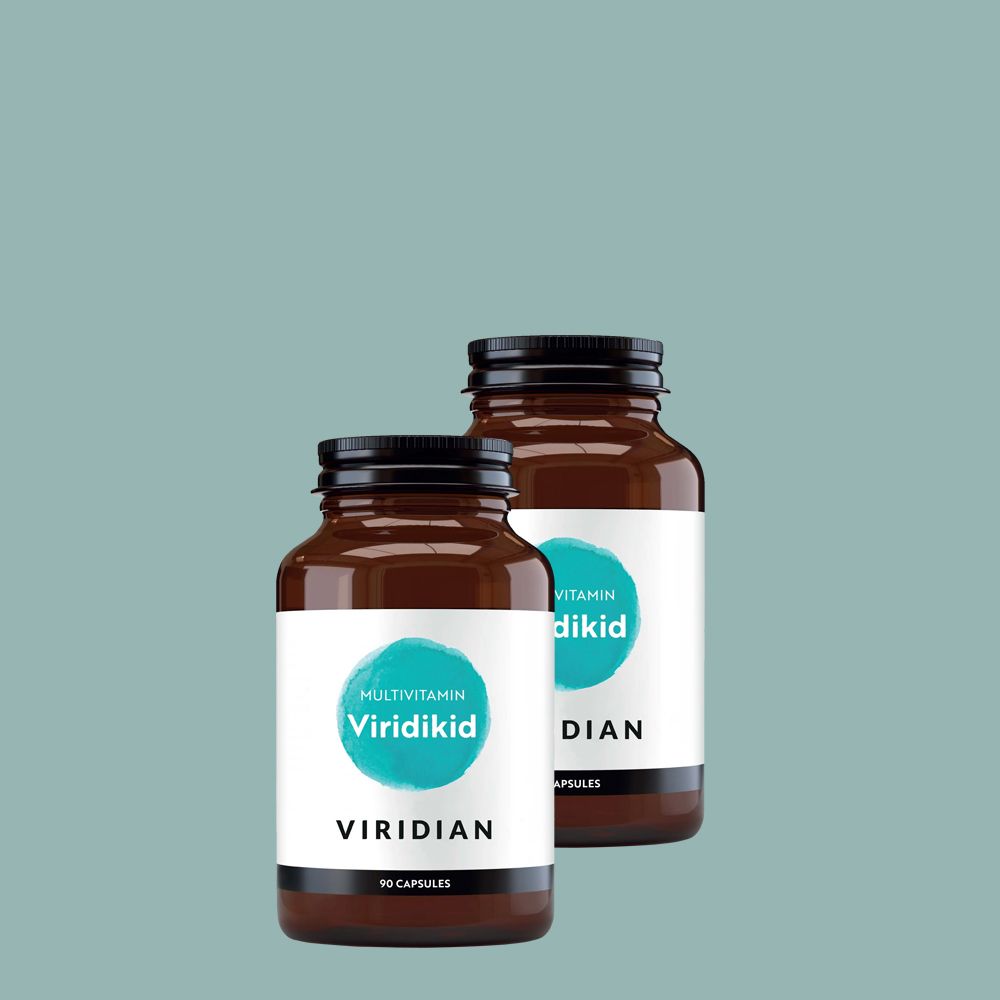 Könnyen lenyelhető gyerek multivitamin, Viridian Viridikid Multivitamin & Mineral, 2 x 90 kapszula