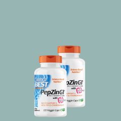 PepZin GI Emésztés támogatás, Doctor's Best Pepzin GI, 2 x 120 kapszula