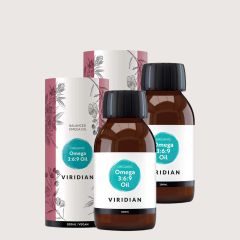 Bio omega 3-6-9 olaj, Viridian 100% Organic Omega 3-6-9, 2 x 200 ml
