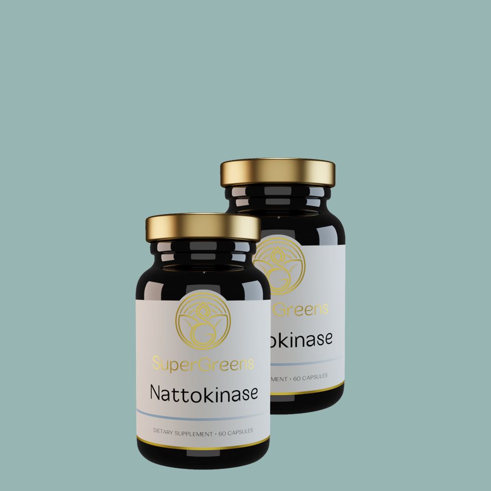 Nattokináz kapszula, SuperGreens Nattokinase, 2 x 60 kapszula