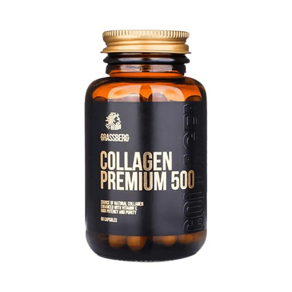 Kollagén kapszula 500 mg, Grassberg Collagen Premium, 60 kapszula