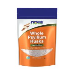Egész útifű maghéj, Now Whole Psyllium Husks, 454 g