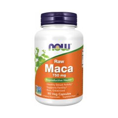 Nyers maca gyökér 750 mg, Now Maca Raw, 90 kapszula