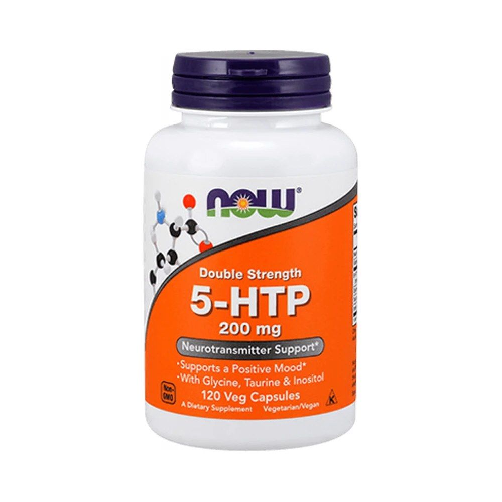 5-hidroxi-triptofán 200 mg, Now 5-HTP, 120 kapszula