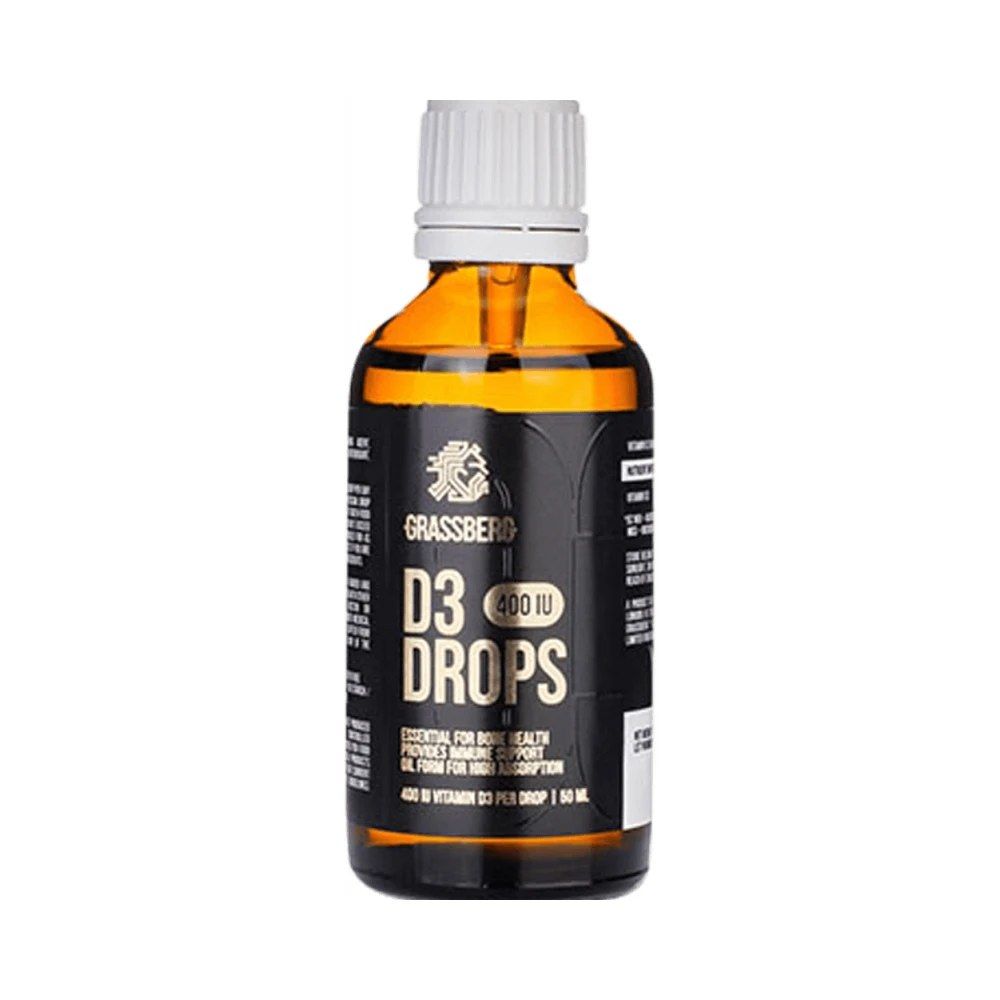 D3-vitamin csepp 400 IU, Grassberg Vitamin D3 Drops, 50 ml