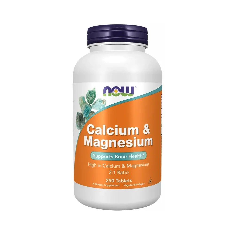Kálcium és magnézium, Now Calcium & Magnesium, 250 tabletta