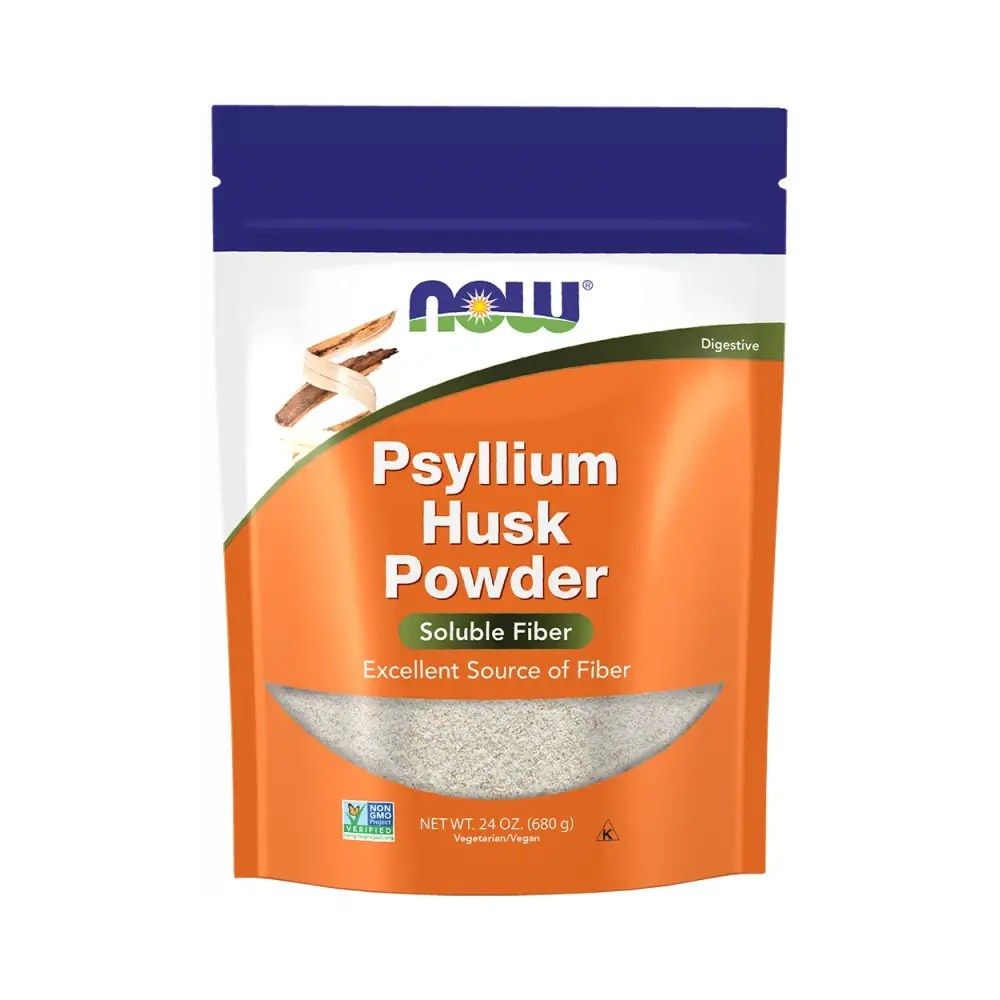 Útifű maghéj por, Now Psyllium Husk Powder, 680 g