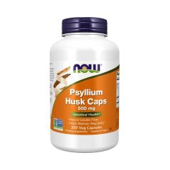 Útifű maghéj 500 mg, Now Psyllium Husk, 200 kapszula