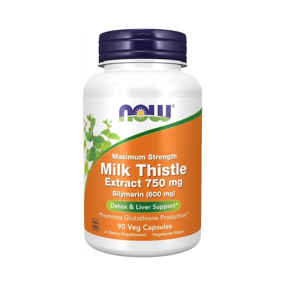 Máriatövis kivonat 750 mg, Now Milk Thistle Extract, 90 kapszula
