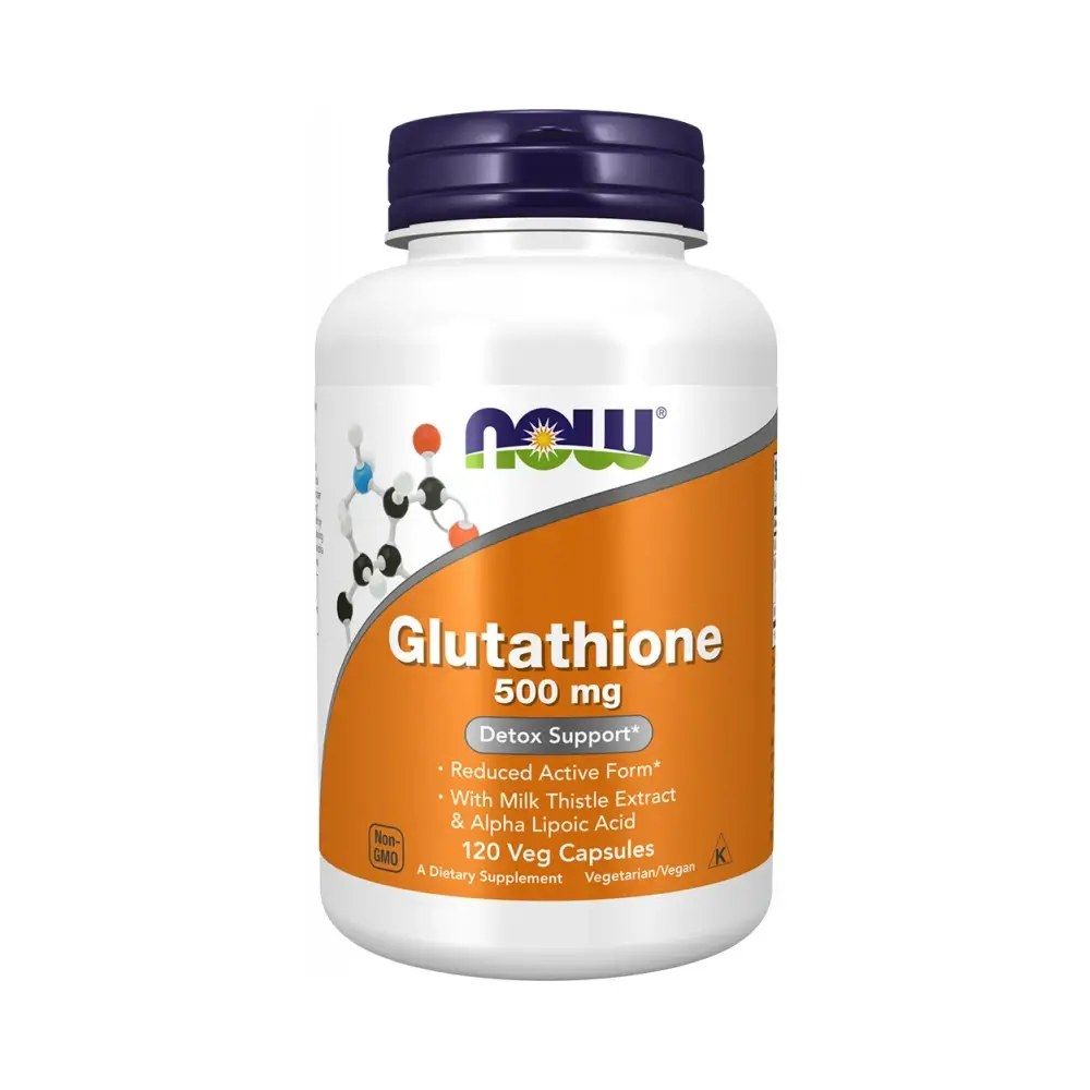Szabadgyök semlegesítő glutation 500 mg, Now Glutathione, 120 kapszula