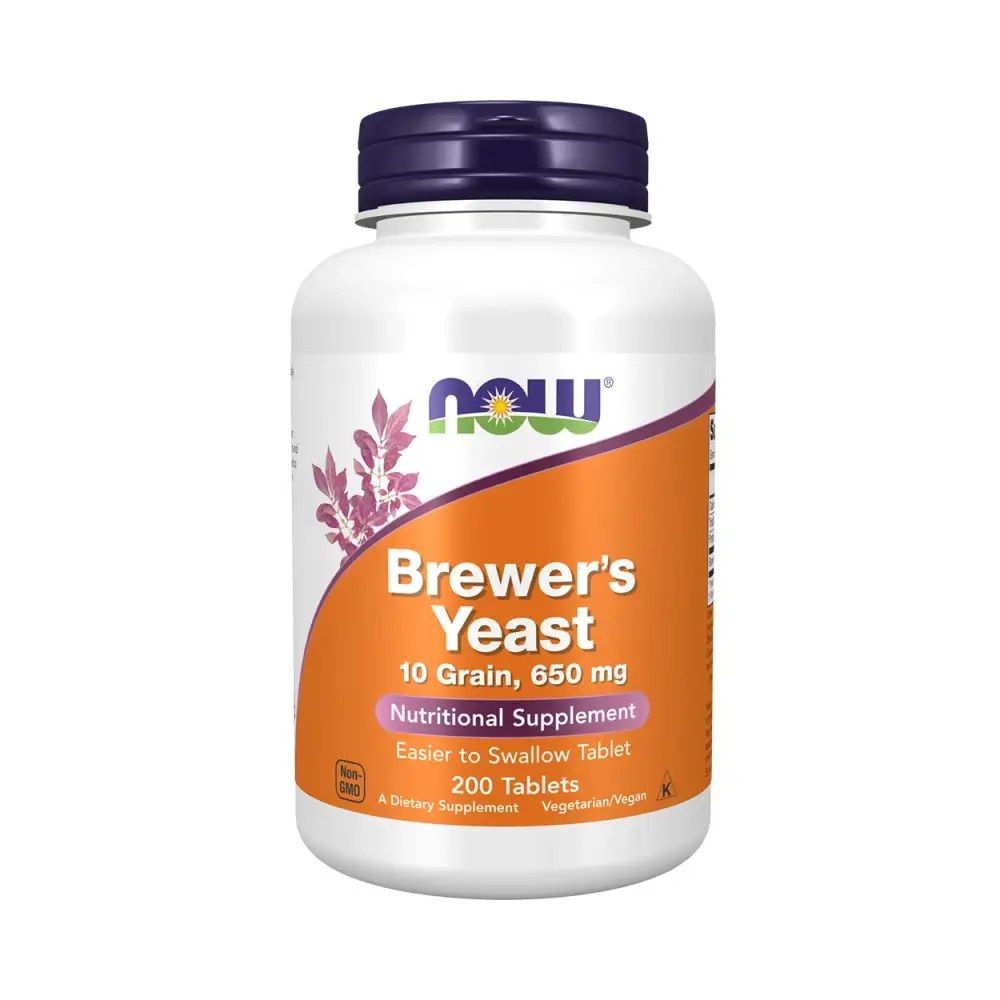 Sörélesztő 650 mg, Now Brewer's Yeast, 200 tabletta