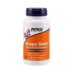 Szőlőmag kivonat 100 mg, Now Grape Seed, 100 kapszula