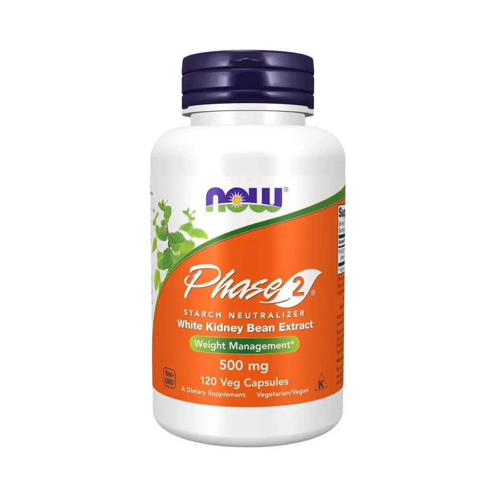 Keményítő semlegesítő, Now Phase 2 Starch Neutralizer, 120 kapszula