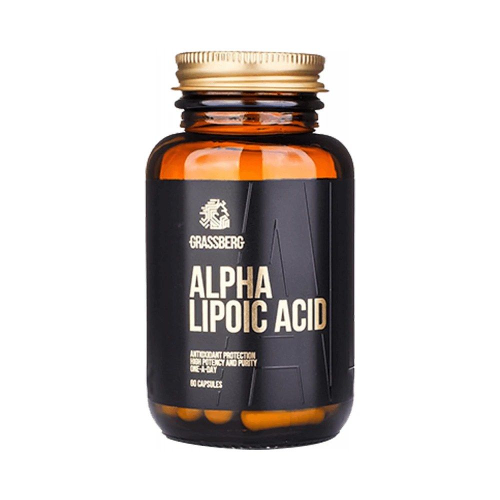 Alfa-liponsav, Grassberg Alpha Lipoic Acid, 60 kapszula