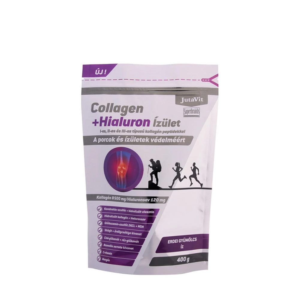 Kollagén hialuronsavval, JutaVit Collagen+Hyaluron Joint, 400 g