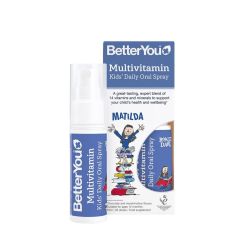 Gyermek multivitamin szájspray, BetterYou Multivitamin Kids' Oral Spray, 25 ml, csokoládé és pillecukor íz