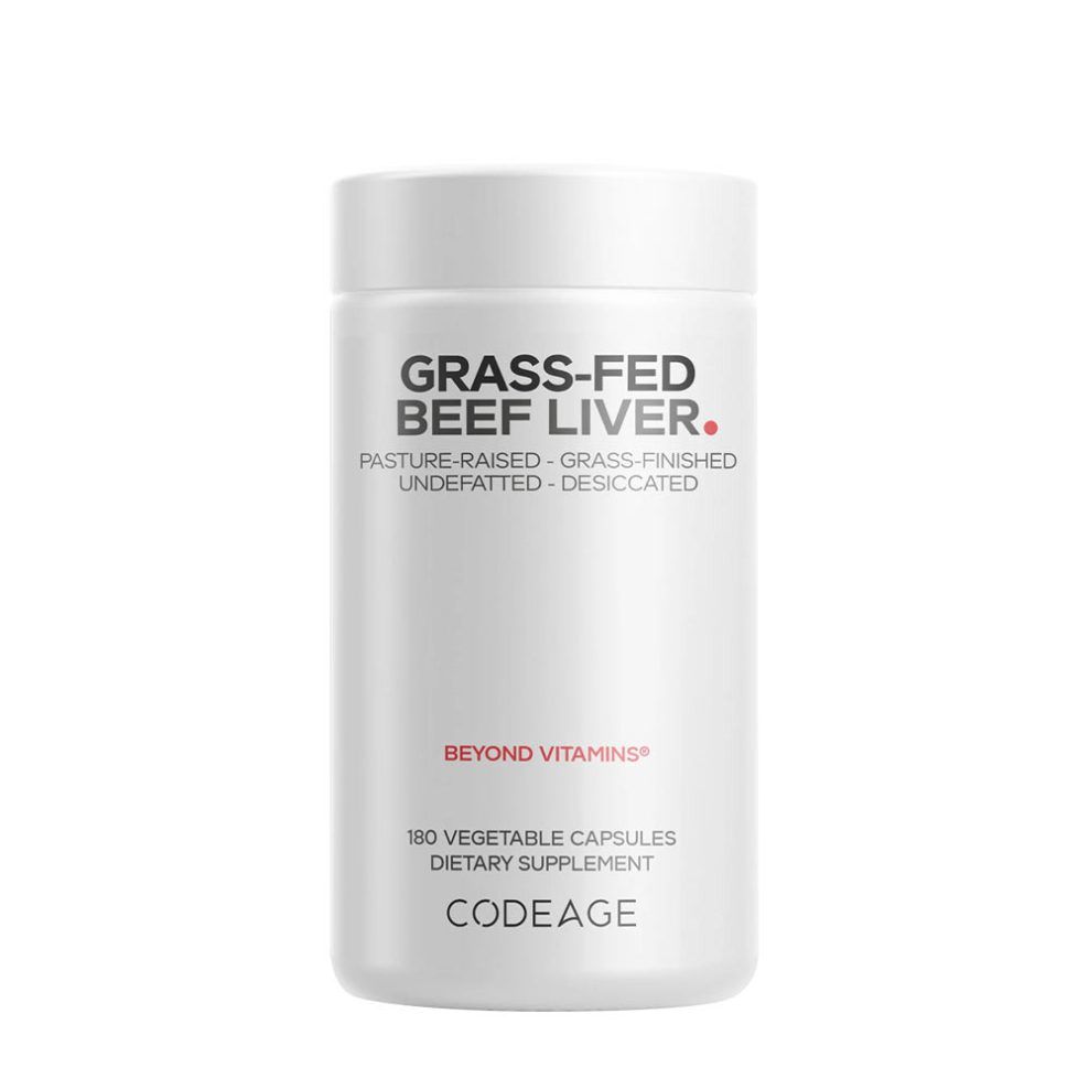 Fűvel táplált marhamáj, Codeage Grass Fed Beef Liver, 180 kapszula