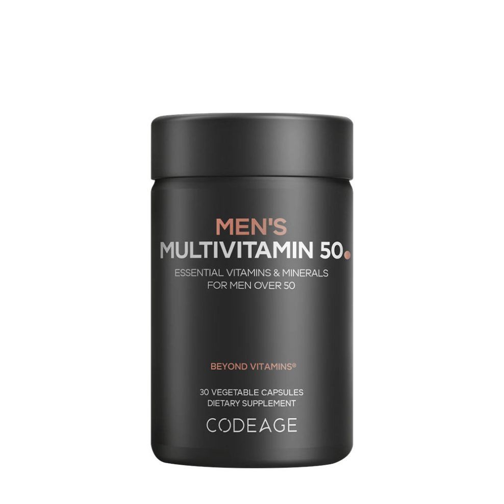 Férfi multivitamin 50+, Codeage Men's Daily Multivitamin 50, 30 kapszula