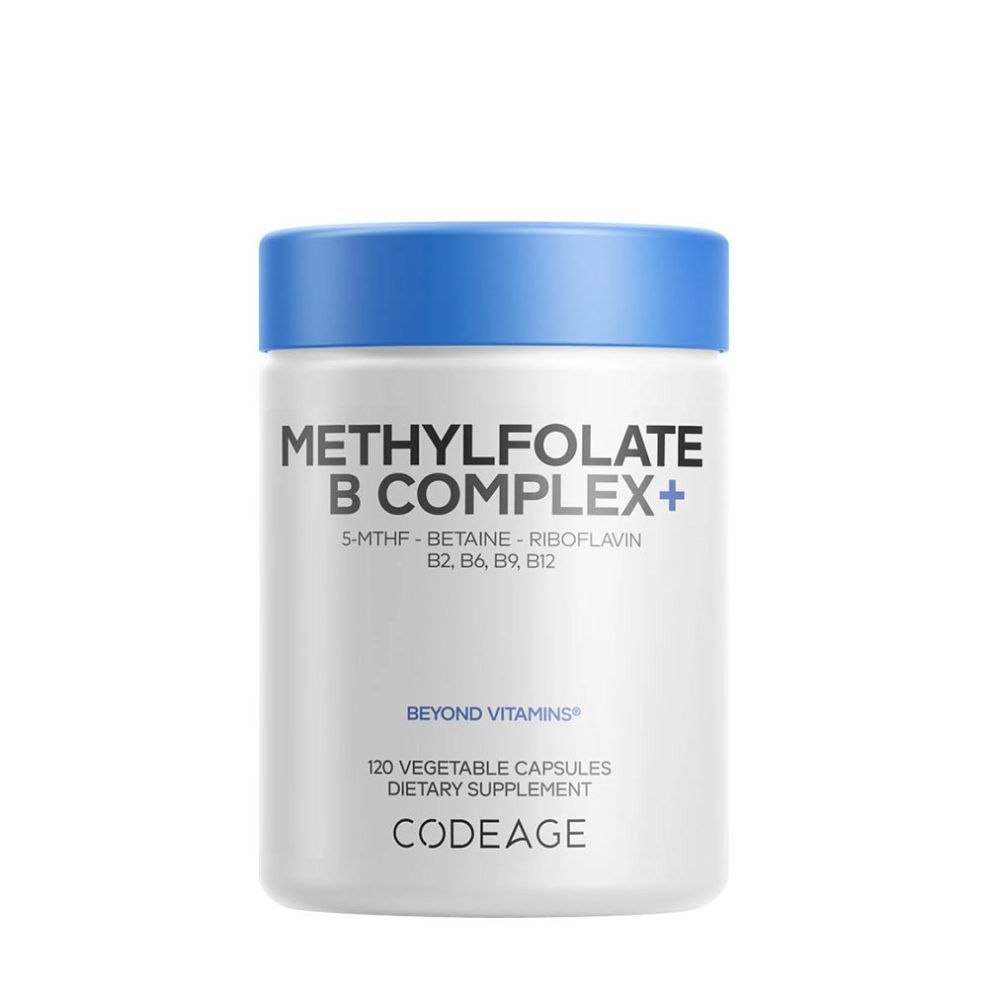 Metilfolátos B-komplex, Codeage Methylfolate B Complex+, 120 kapszula