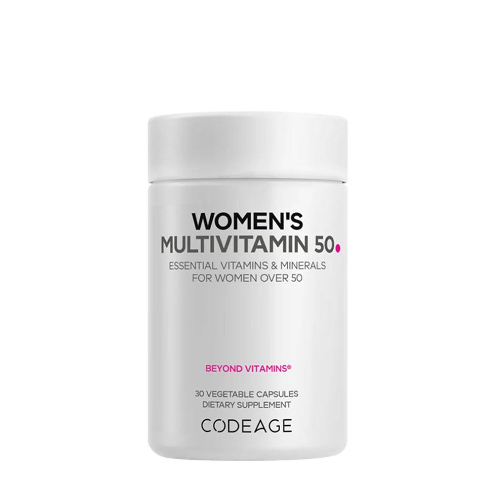 Női multivitamin 50 éves kortól, Codeage Women's Multivitamin 50, 30 kapszula