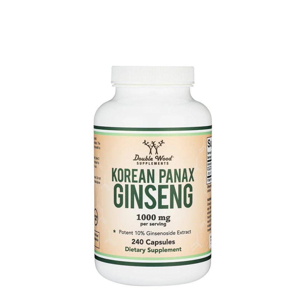 Koreai panax ginzeng, Double Wood Supplements Korean Panax Ginseng, 240 kapszula