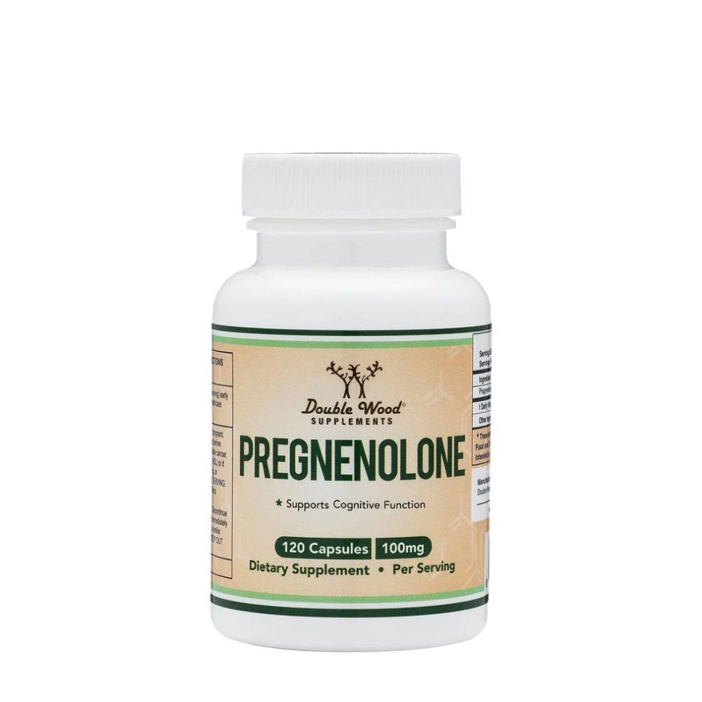Pregnenolon, Double Wood Supplements Pregnenolone, 120 kapszula