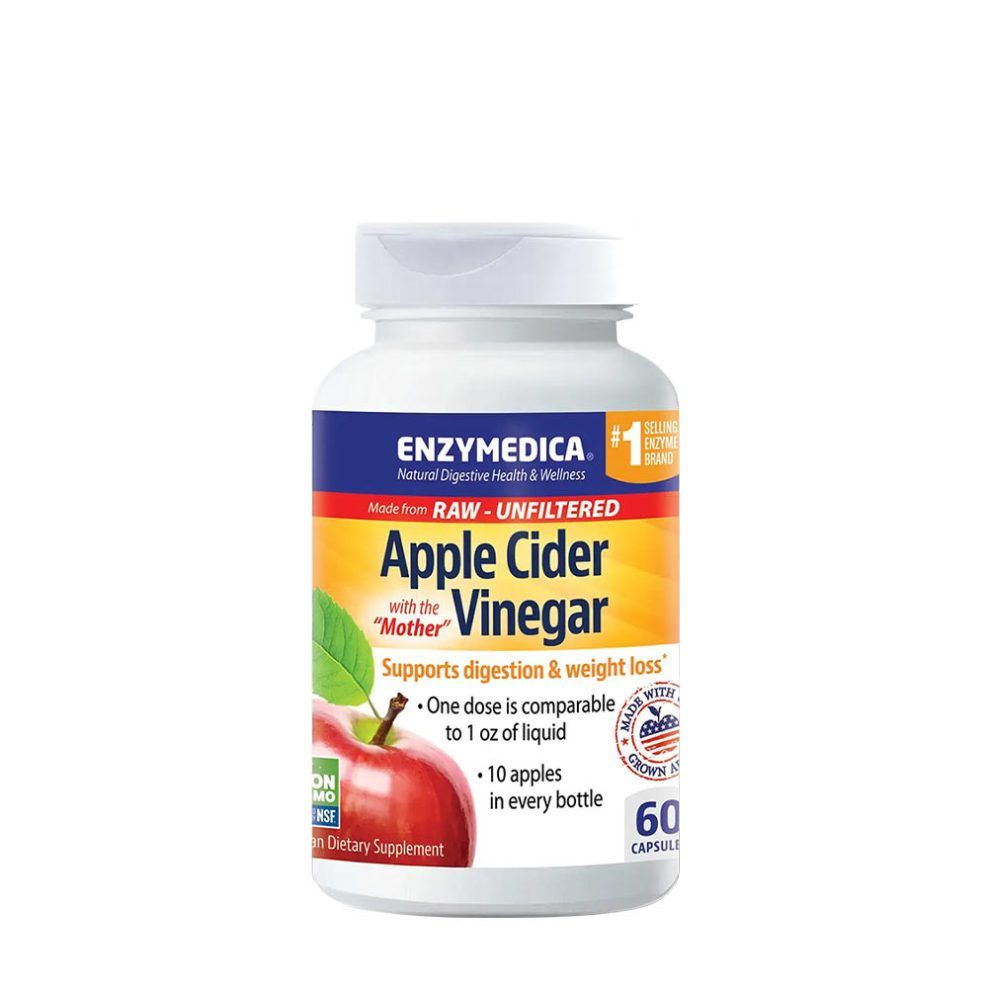 Almaecet, Enzymedica Apple Cider Vinegar, 60 kapszula
