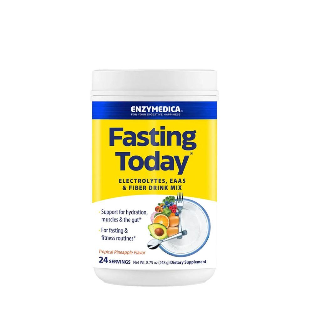 Böjtölést támogató italpor, Enzymedica Fasting Today®, 24 adag, trópusi ananász íz