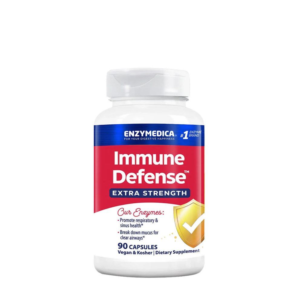 Immunerősítő enzimkomplex extra erősségű, Enzymedica Immune Defense™ Extra Strength, 90 kapszula