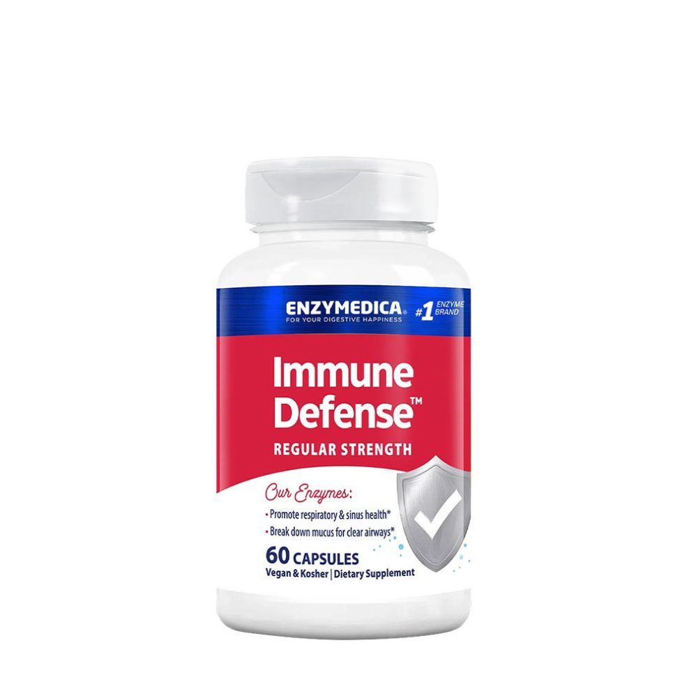 Immunerősítő enzimkomplex normál erősségű, Enzymedica Immune Defense™ Regular Strength, 60 kapszula