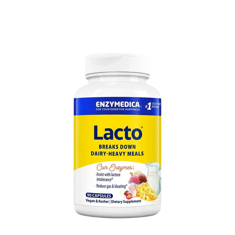 Laktáz enzim, Enzymedica Lacto®, 90 kapszula