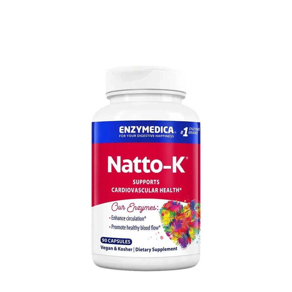 Nattokináz K-vitaminnal, Enzymedica Natto-K®, 90 kapszula