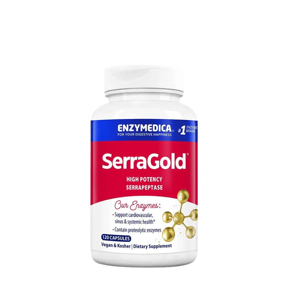 Szerapeptáz enzim, Enzymedica SerraGold®, 120 kapszula