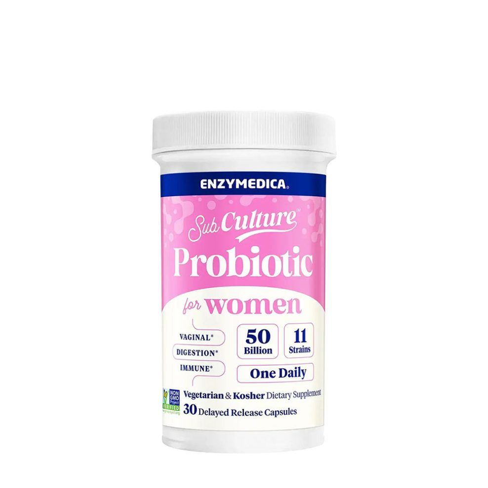 Női probiotikum, Enzymedica SubCulture™ Probiotic for Women, 30 kapszula