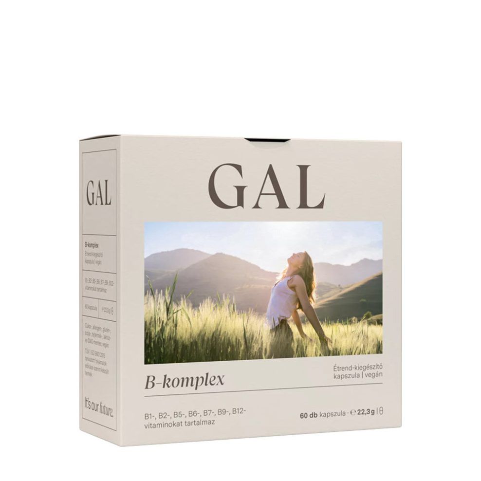 B-vitamin-komplex, GAL B-Complex, 60 kapszula