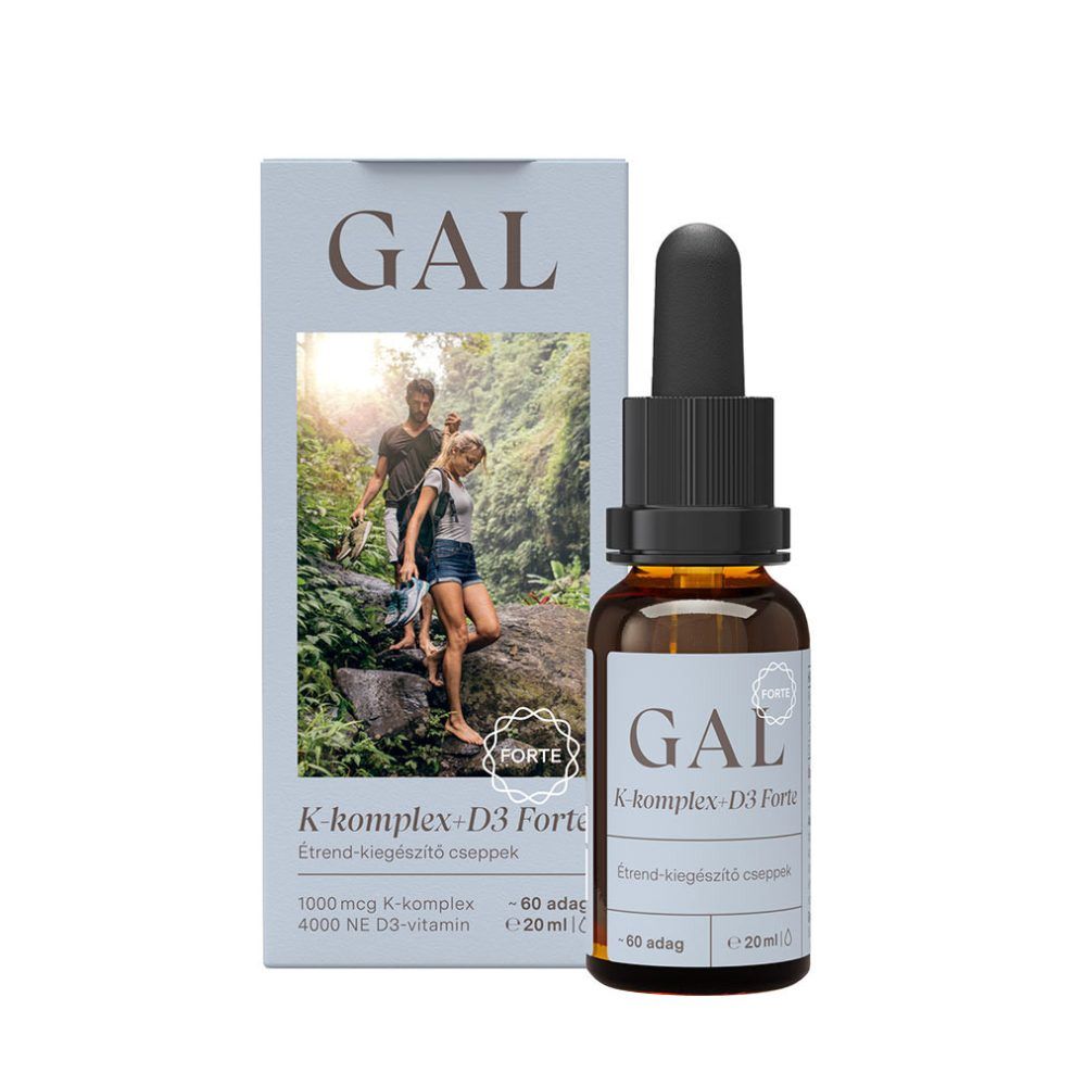 K-vitamin-komplex D3-vitaminnal, GAL K-komplex + D3 Forte, 20 ml