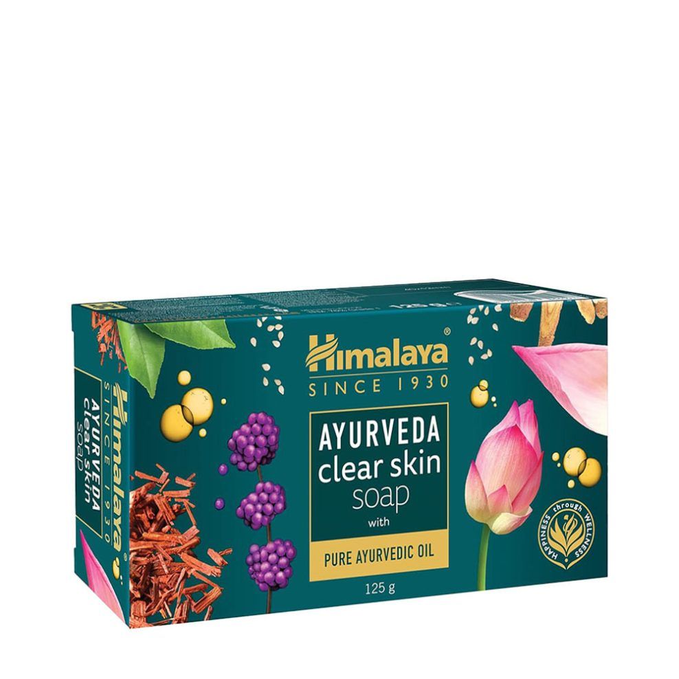 Ayurvédikus tisztító szappan, Himalaya Ayurveda Clear Skin Soap, 125 g