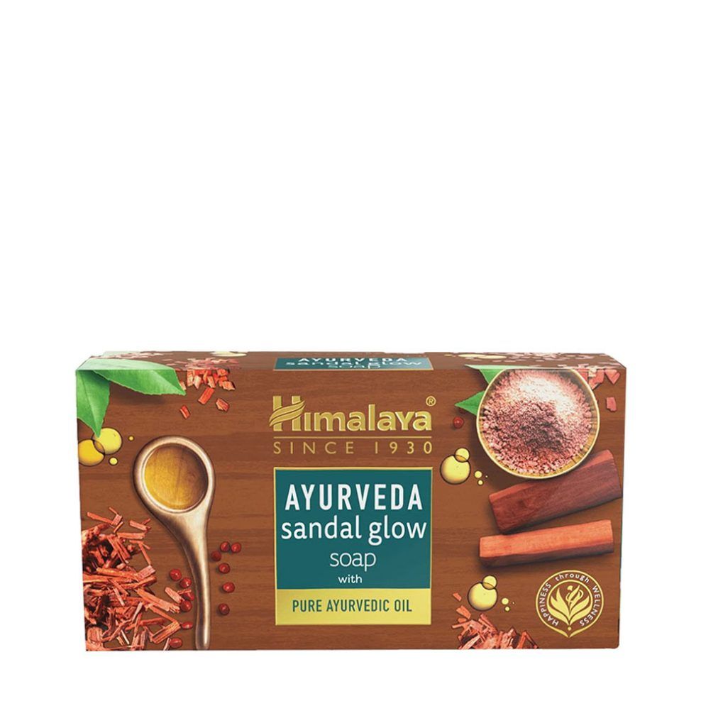 Ayurvédikus szantálfás szappan, Himalaya Ayurveda Sandal Glow Soap, 125 g