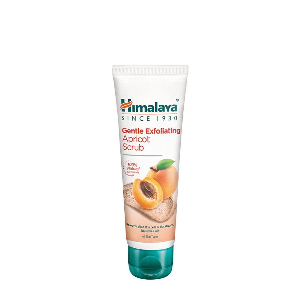 Sárgabarackos bőrradír, Himalaya Gentle Exfoliating Apricot Scrub, 75 ml, sárgabarack íz