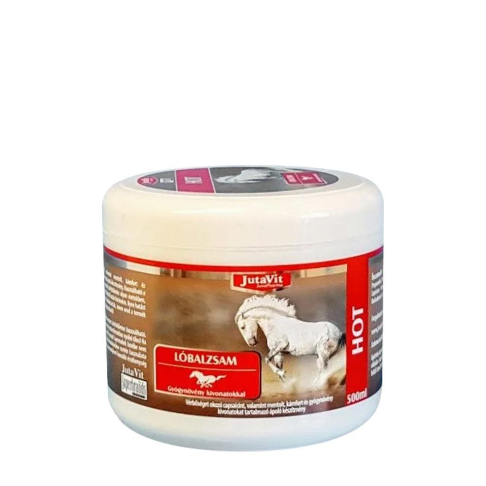 Meleg hatású lóbalzsam, JutaVit Apotheke Horse Balm Hot, 500 ml