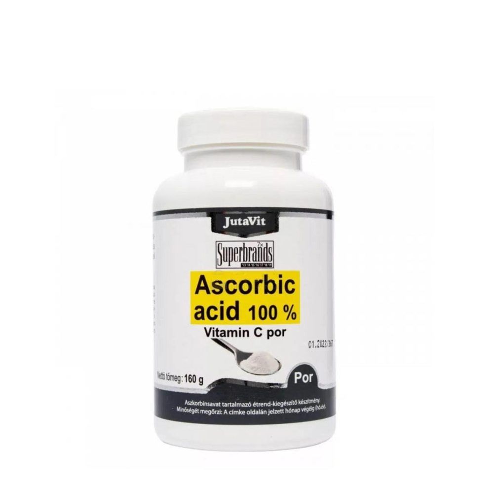 Aszkorbinsav 100%, JutaVit Ascorbic Acid 100%, 160 g