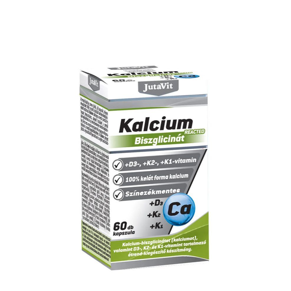 Kalcium-biszglicinát, JutaVit Calcium Bisglycinate, 60 kapszula