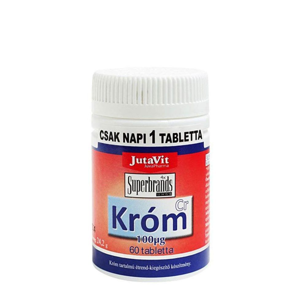 Króm 100 NE, JutaVit Chromium 100 IU, 60 tabletta