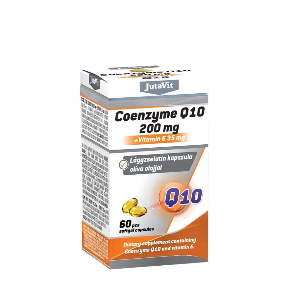 Q10 koenzim 200 mg, JutaVit Coenzyme Q10 200 mg, 60 lágykapszula