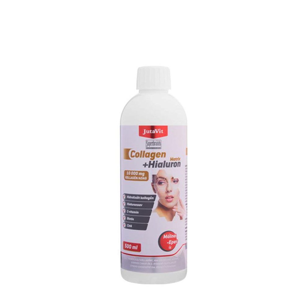Kollagén hialuronsavval, JutaVit Collagen+Hyaluron Matrix, 500 ml